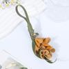Fashion Pu Leather Pendant Keychains for Women Osmanthus Petal Creative Car Key Pendants Exquisite Bag Festival Birthday Gift