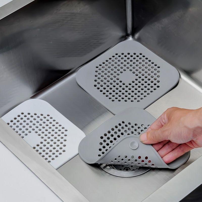 Фильтр для волос, антиблокировочный фильтр для раковины, ванна, душ, сливная пробка для пола, силиконовая пробка для кухонного дезодоранта, аксессуары для ванной комнаты