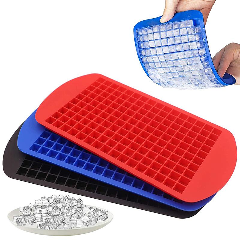 Silicone Mini Ice Cube Trays Small Ice Cube Molds Silicone Ice Cube Maker Foldable Ice Cube Tray Kitchen Popsicle Mold