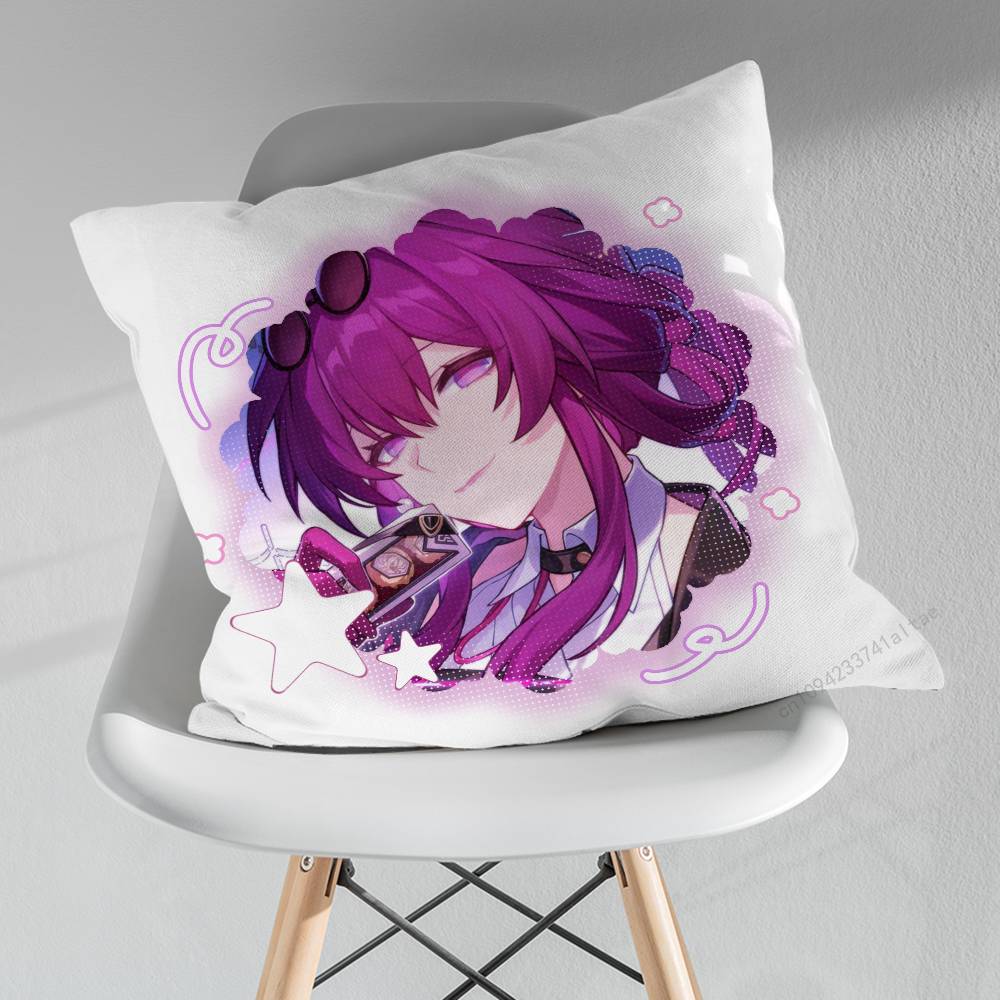HHonkai Star Rail KKafka Various Sizes Square Pillow Case For Car Home Bedchamber Decor Birthday Gift