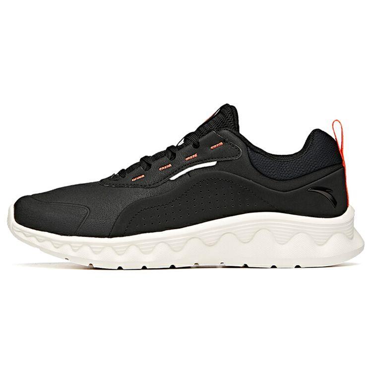 Anta Running Series Low Top Running Shoes Men Sneakers Black White 112045571-5