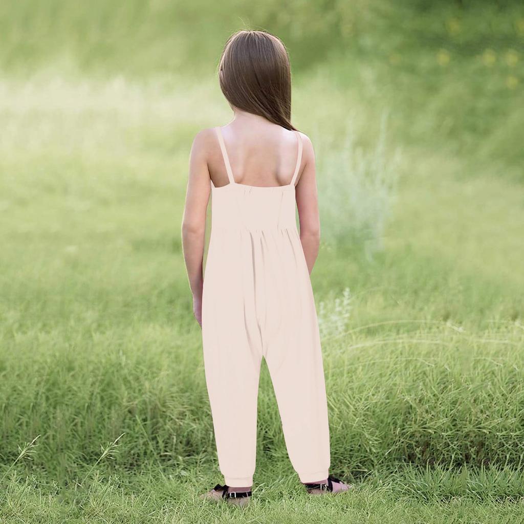 Toddler Kids Baby Girls Sleeveless Summer Romper Jumpsuit Playsuit Clothes