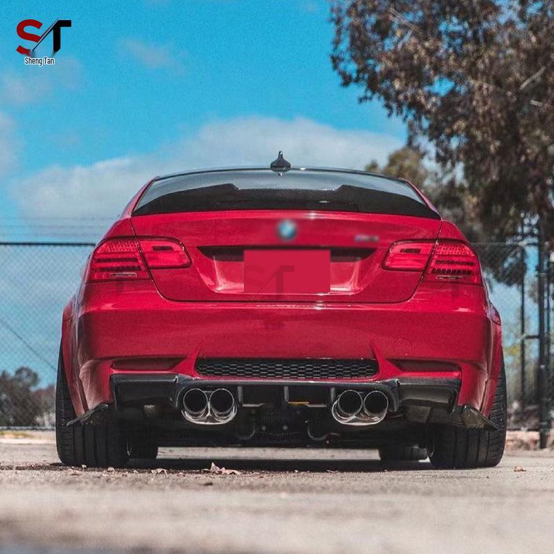 Задний диффузор V-Style из углеродного волокна, комплект обвеса для BMW 3 серии E92 E93