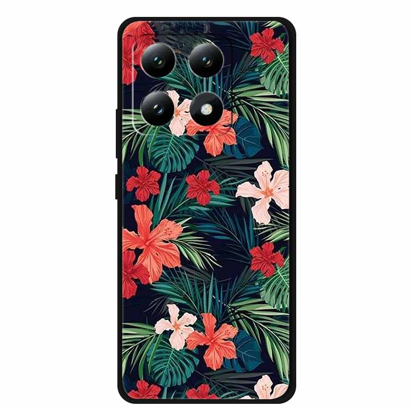 For Xiaomi 15T 5G Black Protection Scenery Printed Soft Silicone Bumper for Xiaomi 15T Pro 5G Cloud Planet Painted Bumper Coque