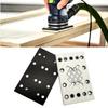 1pc Sanding Pad 130x80mm Sanding Pad 12 Holes Replacement Square Polishing Disc Back Plate Compatible with RTS 400 REQ