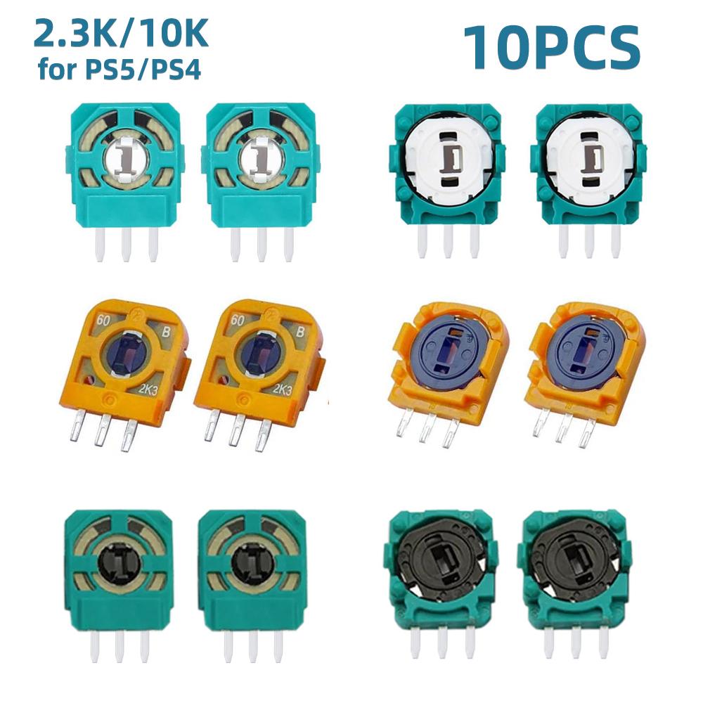 10pcs Analog Joystick 10K/2K3 Ohm Potentiometer Replacement for Dualsense PS5 PS4 Controller Axis Resistor Module Sensor