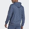 Adidas Breathable Casual Sports Hoodie Men Tops Blue EI6276