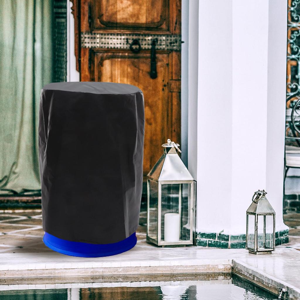 OUNONA Bucket Barrel Drum Can Cover Waterproof Drawstring Gallon Rain Cover Rain Protection Snow Protection Outdoor Garden Electrician Bucket