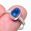 Натуральный голубой кианит драгоценный камень ручная работа 925 чистое серебро ювелирное кольцо размер 9 r6u58