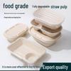 Eco-friendly Three-Compartment Disposable Bento Box – Microwaveable Paper Lunch Container for Salads and Light Meals