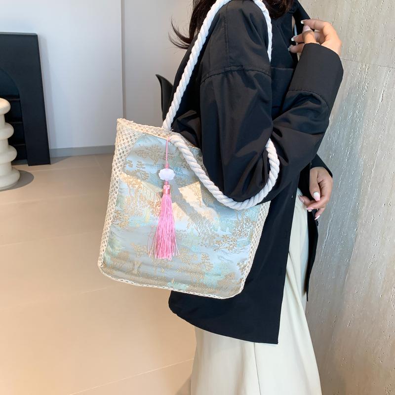 Модная сумка кросс-боди на одно плечо Новая сумка для поездок на работу Красивая летняя текстура Простая сумка-тоут большой вместимости для поездок на работу