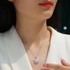 S925 Silver Necklace Moissanite Pendant Collarbone Chain Silver Jewelry Pendant Panyu