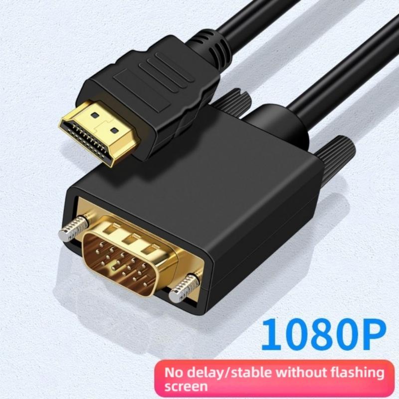 Универсальные HD-видео конвертеры VGA Шнуры Штекеры Plug and Play Видеовыход Для ПК Ноутбуков Игровых Консолей
