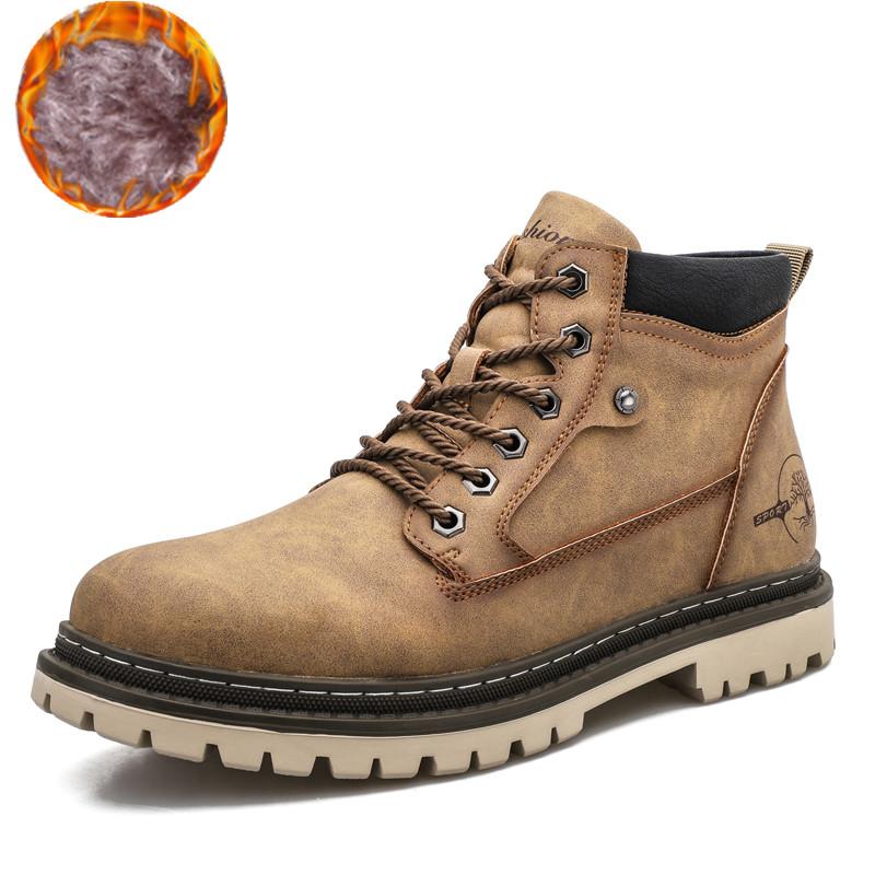 Outdoor Boots Luxury Leather Warm Fur Classic Ankle Boots Outdoor Brand Motorcycle Boots Luxury Shoes for Spring and Autumn 2026
