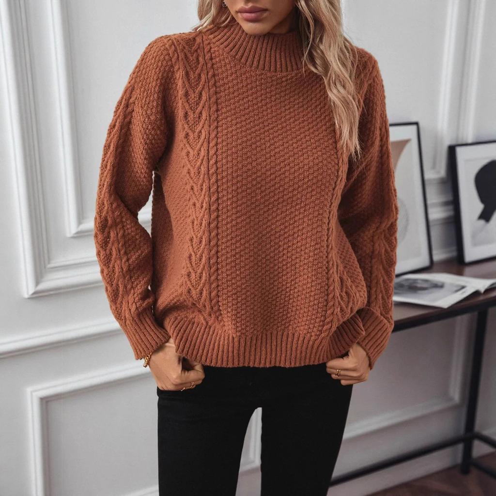New Split Sweater for Women In Autumn and Winter, with A Shorter Front and Longer Back, Loose Knitted Base Layer for Autumn and Winter