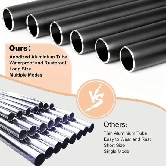 Retro Wind Chime with 6 Aluminum Tubes S-shaped Hook Natural Soothing Melody