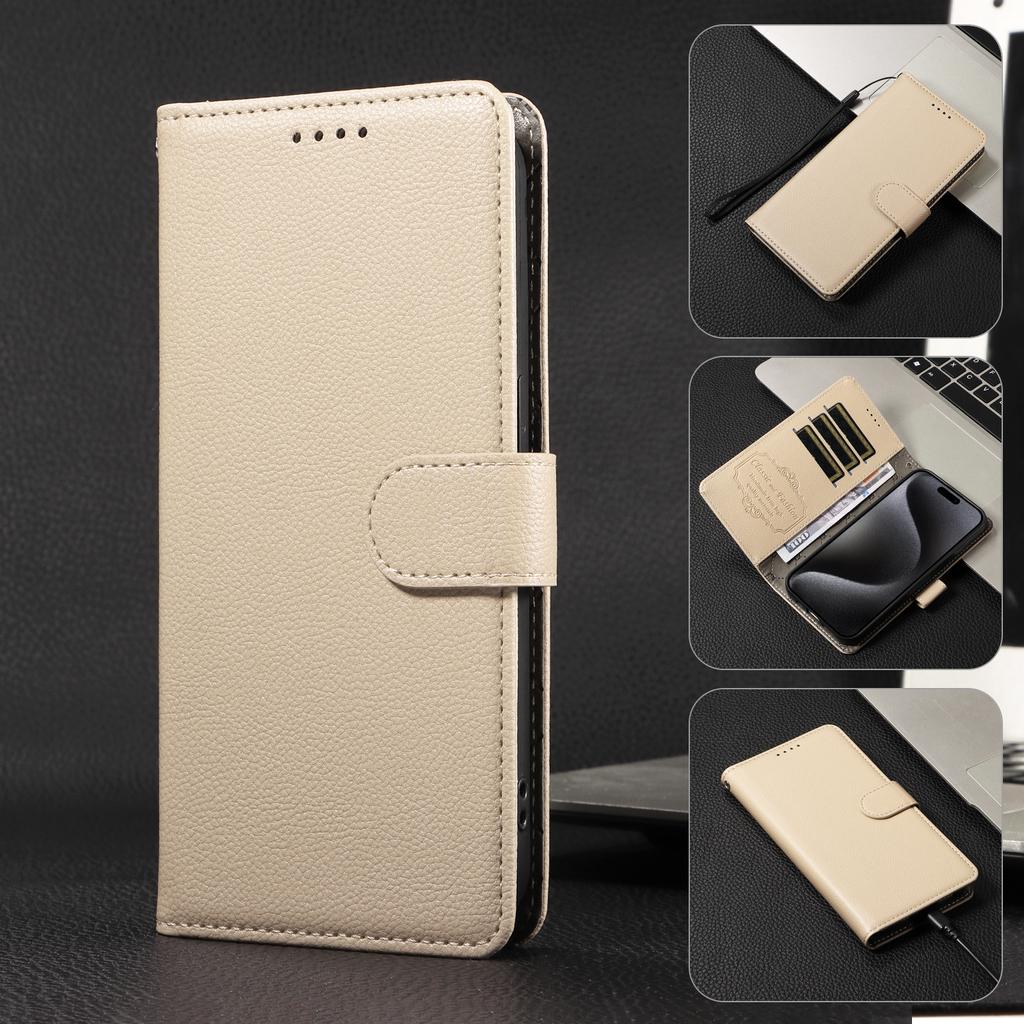 For TECNO Pova 7 5G Case RFID Blocking 3 Card Slots PU Leather Phone Cover with Wrist Strap