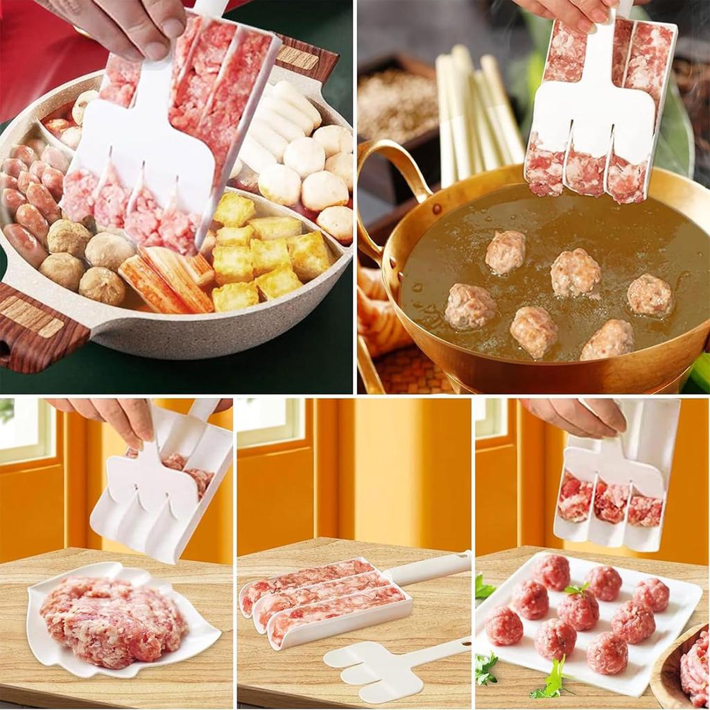 Kitchen Meatball Maker Meatball Former Cooking Tool Non-Stick Meatball Maker PP Material for Frikadellen Shrimp and More