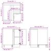 Corner Base Cabinet Lyon Sonoma Oak 75.5 x 75.5 x 81.5 cm Particleboard