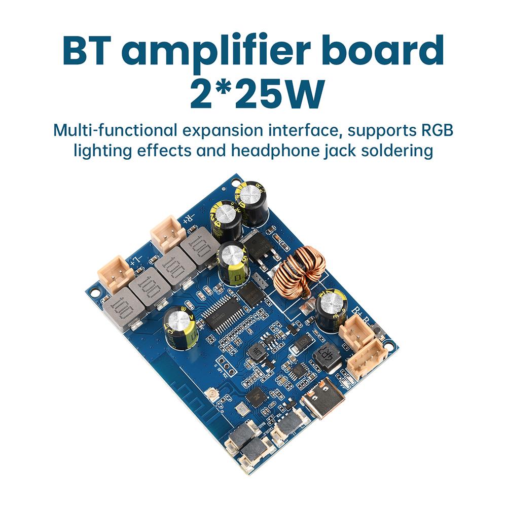 Плата усилителя мощности Bluetooth DC 9-30V двухканальная высокое качество звука 2x100 Вт поддерживает частичное приложение моно 100 Вт Звуковой модуль