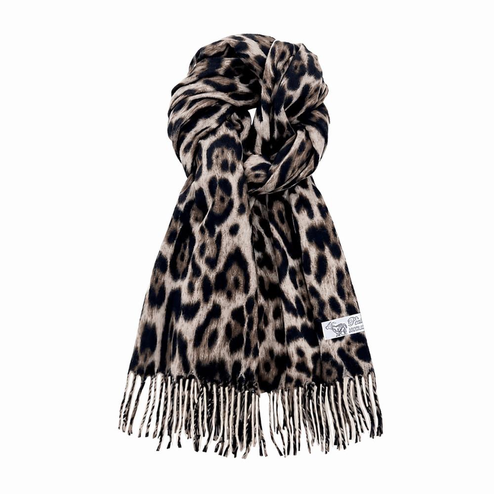 Windproof Leopard Scarf Imitation Cashmere Winter Scarf Fashion Cashmere Scarf  Women