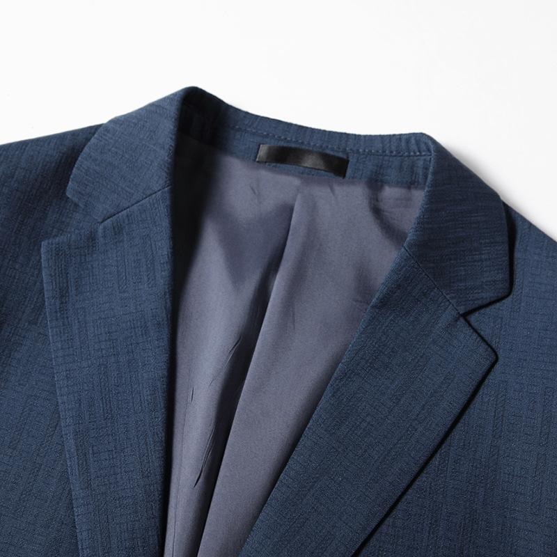 Мужской повседневный костюм весна-осень легкий роскошный деловой однотонный пиджак для людей среднего возраста и молодежи