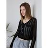 Egoist Button Point Mesh Knit Cardigan Es2okg03