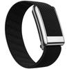 Whoop 5.0 Nylon Elastic Sport Band with Shiny Metal Frame (Gold/Silver)