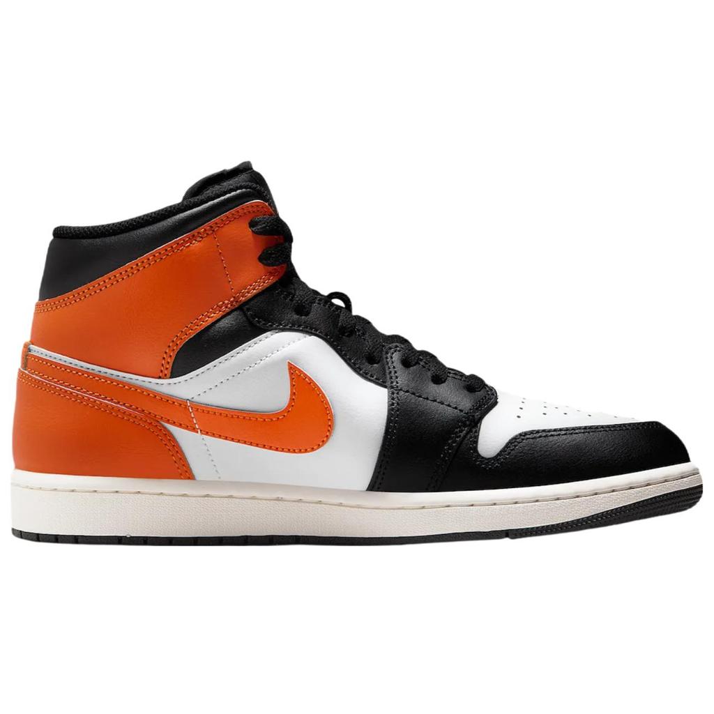 Кроссовки Air Jordan 1 Mid Shattered Backboard 2025 Унисекс Оранжевые Starfish Белые DQ8426-801