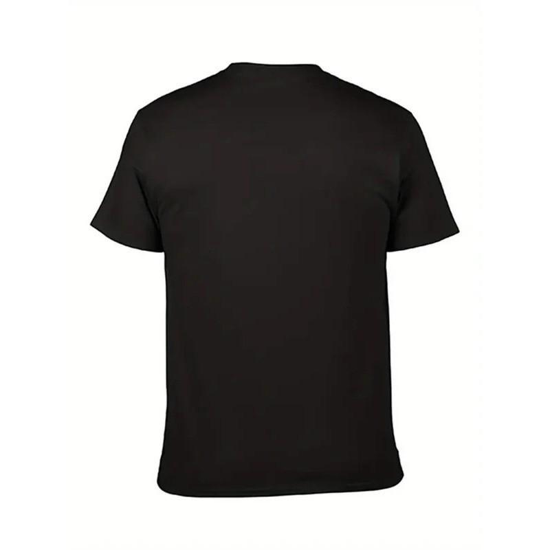 Mens Cotton Short Sleeve Tee With Sarcastic Humor Print Streetwear Casual T-Shirt Youth
