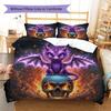 SkeletonDragon Pattern Bedding Quilt Set Quilt Cover Pillowcase Home Decoration Birthday Gift (1 * duvet cover + 2 * pillowcase, without core)