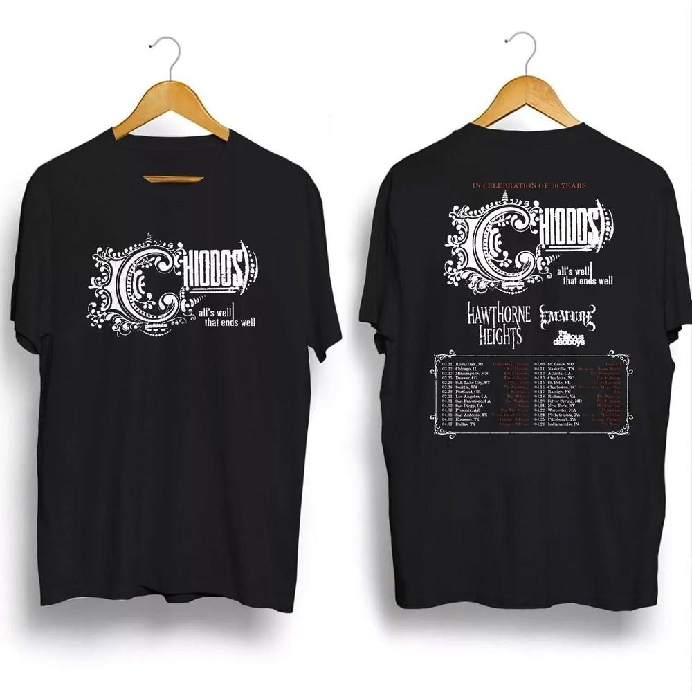 НОВИНКА Chiodos All'S Well That Ends Well Тур 2025 Черная футболка Все размеры CS139 Унисекс футболка
