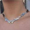 New Gothic Flame Cross Punk Exaggerated Necklace Fashionable Hip-Hop Couple Pendants for Men Women Gift for Friends