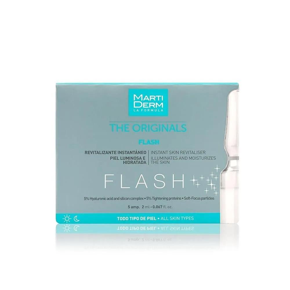 Martiderm Flash Ampoule 2ml (5-pack) Martiderm Flash Ampoule for Women and Men with Hyaluronic Acid, Silica
