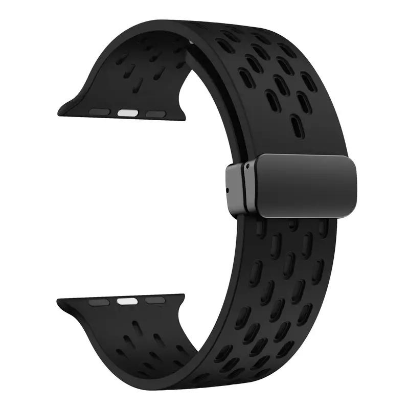 Силиконовый ремешок для Apple Watch band 49мм 45мм 44мм 42мм 46мм 40мм 41мм Браслет Correa iWatch Series 11 9 8 10 SE 7 6 5 Ultra 2