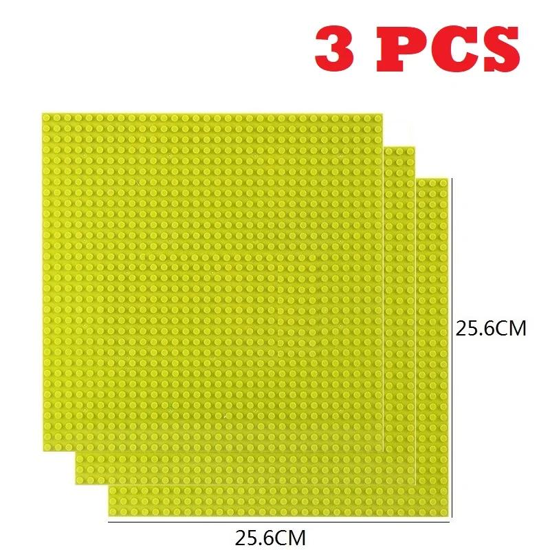 3 шт. Базовая пластина 32x32 32x16 точек Кирпичи СДЕЛАЙ САМ Малый размер Городские Дорожные блоки Базовая пластина Строительство Строительные игрушки Для детей