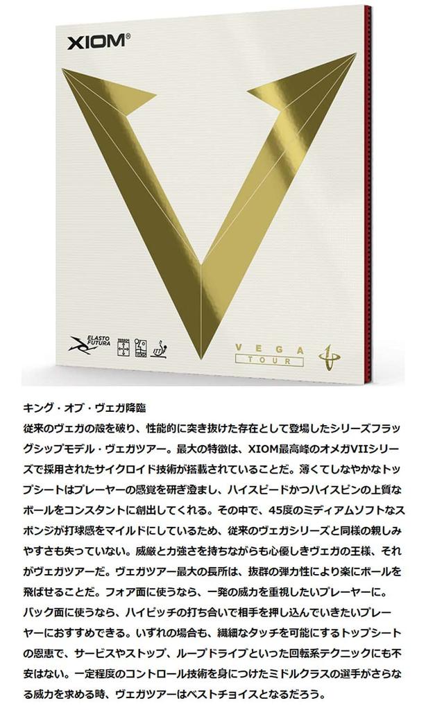 VICTAS XIOM Накладка для настольного тенниса, Инвертированная Мягкая, Vega Tour, Черная, MAX 10391