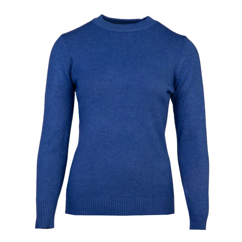 BELLE FEMME Женский свитер с круглым вырезом из шерсти и кашемира