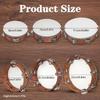 Wooden Tambourine Drum 4/6/7/8/9/10in Percussion Drum Tambourines Musical Instrument  Party