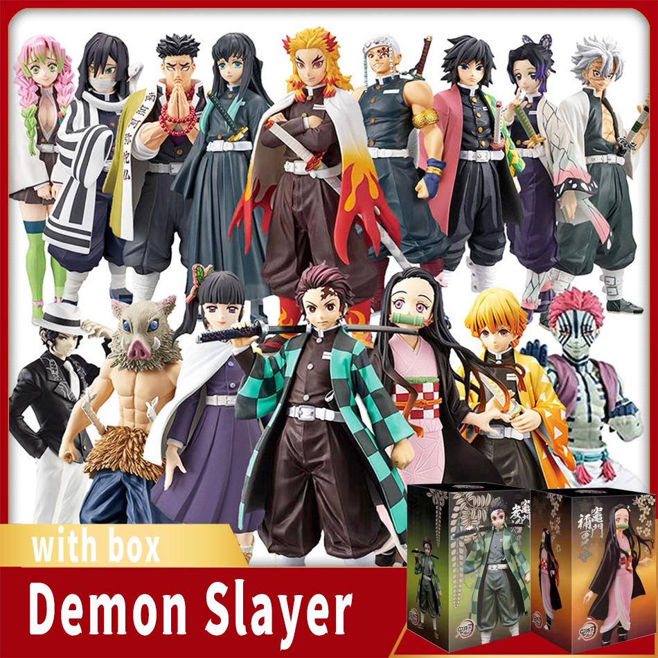 Горячая аниме Demon Slayer Kimetsu no Yaiba фигурка Kamado Tanjirou фигурка Agatsuma Zenitsu Nezuko Warrior ПВХ модель игрушки