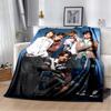Cortis K‑pop Boy Group Member Portrait Print Flannel Blanket Soft Warm Throw Blanket Idol Fan Home Sofa Bed Decor Lightweight Travel Bedding Blanket
