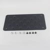 Universal Car Floor Mat Aluminum Foot Heel Carpet Pedal Scuff Plate Nonslip 2mm