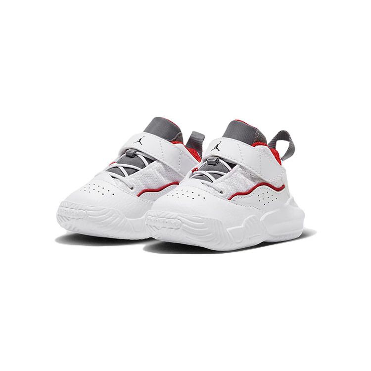 Детские кроссовки Air Jordan Stay Loyal TD White Light Graphite University-Red Black DC7231-105