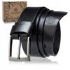 LIC40-0 BLACK 135 SUPREME Leather Belt +CERTIFICATE