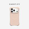 CASETIFY Однотонный волнистый чехол MagSafe для Apple iPhone 16/17 Pro/Max