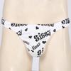 Сплошное нижнее белье Sissy Thong с низкой посадкой и рюшами, бикини, стринги, нижнее белье, трусики # M-XL
