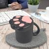 Керамическая розовая чашка с узором кошачьей лапки, милая домашняя чашка в форме кошачьей лапки для молока, чашка для завтрака, офисная чашка