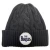 The Beatles Unisex Adult Drum Cable Knit Logo Beanie