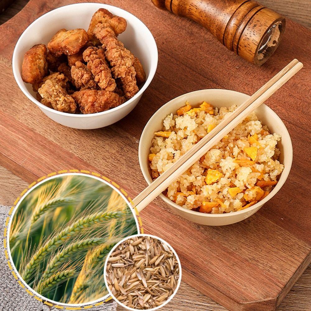 20PCS Thickened Disposable Rice Bowl Rice Husks Fruits Bowl Durable Party Bowl Fast-food Restaurant