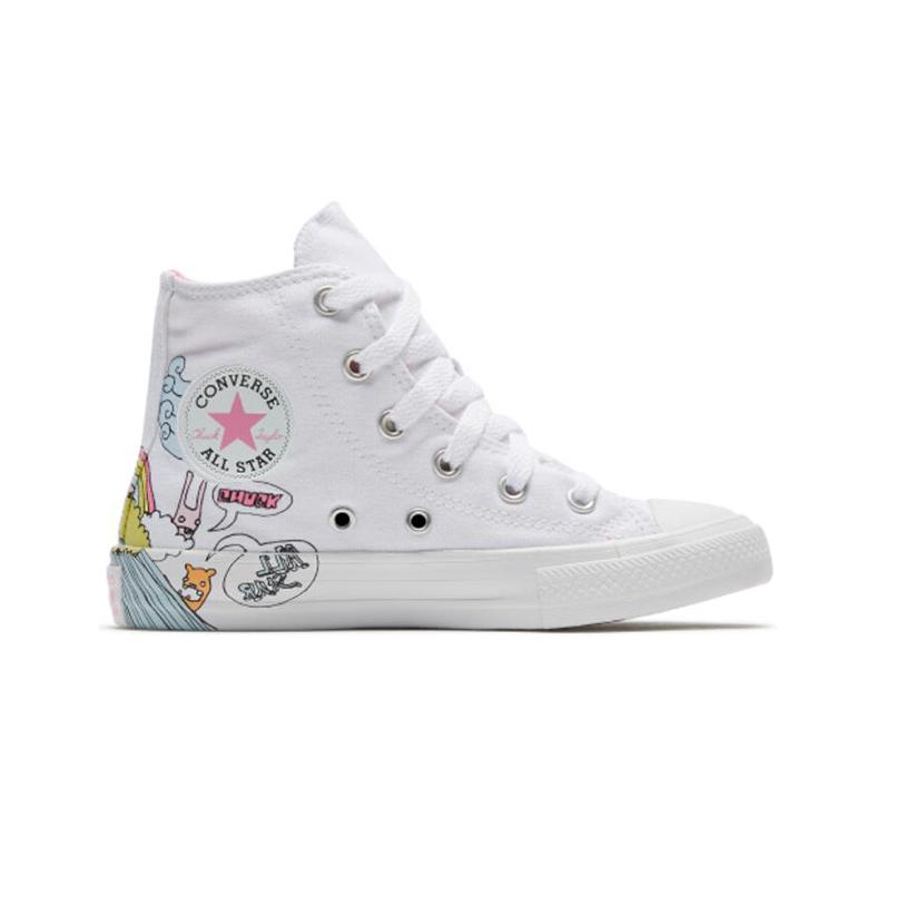 Converse Удобные парусиновые кеды хайтопы All Star Детские кроссовки 367382C